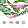 Bladeren - Flamingo - Bloemen - Jungle poster papier klein -closeup_NL