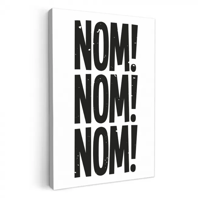 Decoratie - Japandi - Vintage - Zwart KitchenYeah - Keuken - Canvas klein -3d