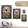 Libelle - Mozaïek - Bloemen - Kleurrijk tuinposter los doek klein -Xsfeer9_DE