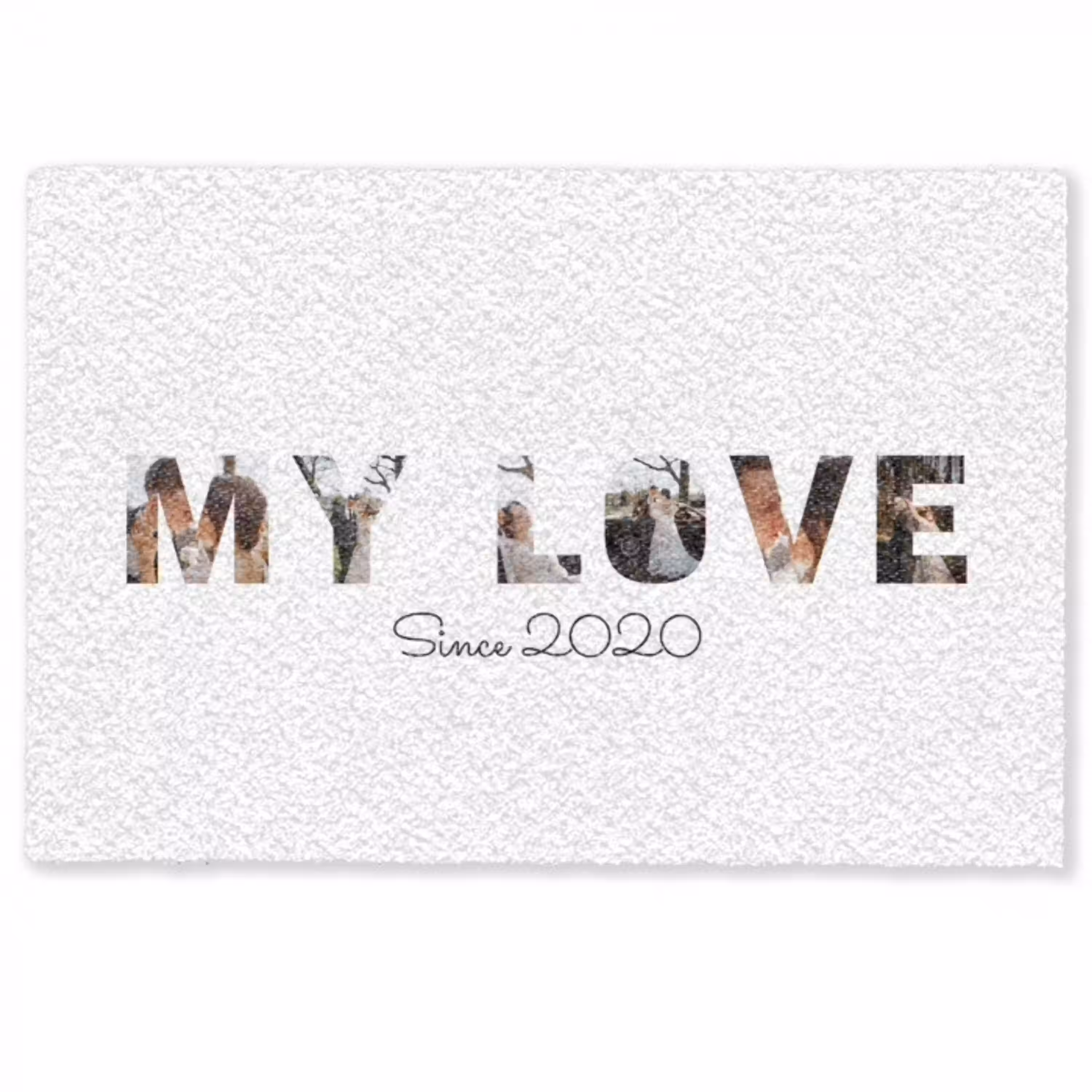 My Love - Lettercollage Deurmat klein -zkaufland3d