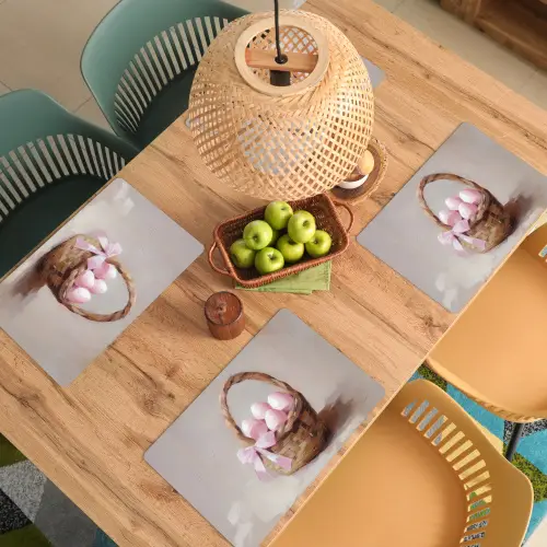 Mand - Eieren - Roze Placemat vinyl groot -zzsfeer5_Kitchenyeah-website