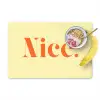 Nice - Oranje - Geel - Minimalistisch Placemat vinyl groot -zzzproduct_Kitchenyeah-website