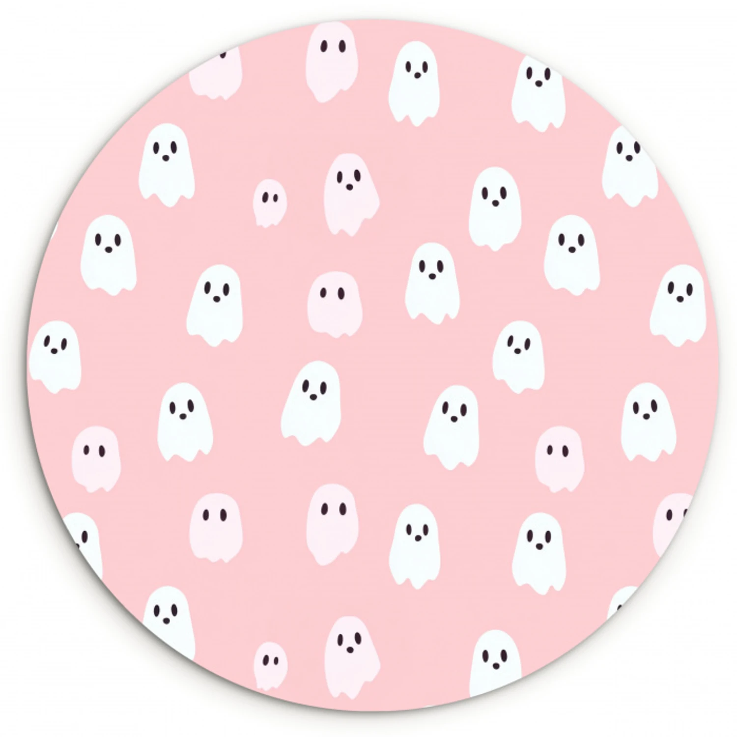 Spookjes - Patroon - Roze Wandcirkel kunststof plaat 5mm dik klein 188 -3d