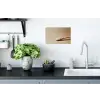 Lepel - Rijst - Hout - Beige Muursticker klein -keuken