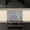 Patroon - Grijs - Oud - Beton keuken achterwand spatscherm klein 900 -sfeer1