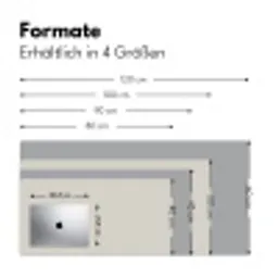 Grijs - Licht - Herfst Muismat XXL klein -ysfeer5_duits