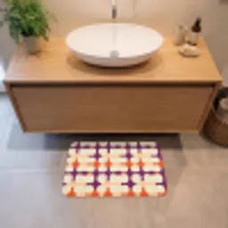 Modern - Patroon - Kleurrijk Badmat klein 997 -sfeer1