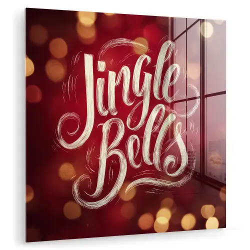 Jingle - Bells - Kerst - Rood plexiglas 5mm klein -zzzproduct_nieuw