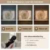 Paardenbloem - Bloemen - Natuur - Bruin Light Box met batterij (Wandlamp) middel -USP_lichtkleurNL