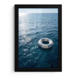 Oceaan - Zwemband - Horizon fotolijst zwart zonder passe partout klein -3d