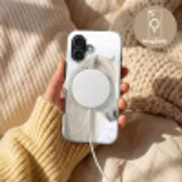 Paard - Kop - Winter - Dieren - Wit Toughcase MagSafe Apple iPhone 17 klein -USP_MagsafeV