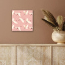 Modern - Kraanvogels - Roze aluminium wit klein 46 -sfeer4