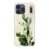 Cactus - Groen - Minimalistisch Telefoonhoesje iPhone 17 Pro Max klein -3d