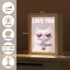 Kat - Love - Paars - Valentijn Light Box met kabel (Wandlamp) klein -USP_websiteoverzichtNL