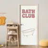 Retro - Bad - Roze deurposter klein -sfeer4