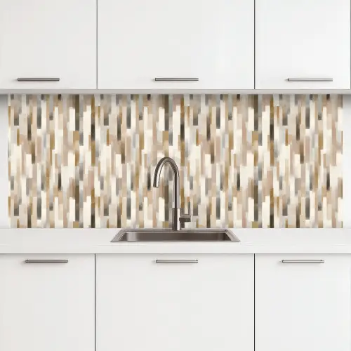 Abstract - Patroon - Kwaststreken keuken achterwand 2 middel 871 -3d