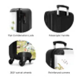 Dino safari NBS - Handbagage koffer - Kinderen Unisex middel zzzzzzzbolletjes_ENG