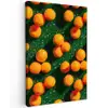 Mandarijn - Oranje - Druppels - Groen Tuinposter op houten frame 2 cm dik klein 841 -3d