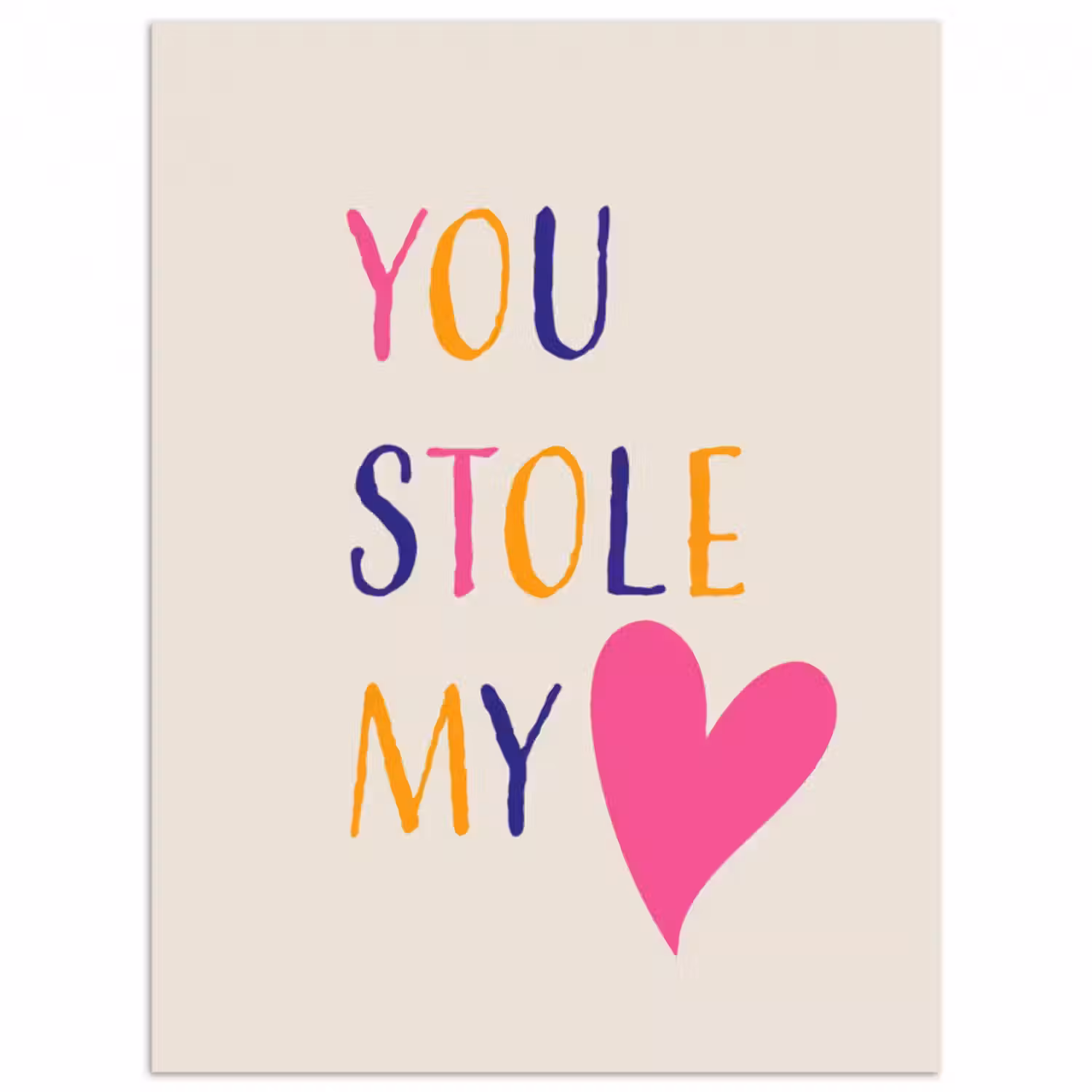 Poster - Herz - Valentinstag - Text