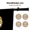 Croissant - Brood - Goud - Zwart Wandkleed katoen klein -sfeer2