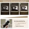 Vrouw - Zwart - Hart Light Box met batterij (Wandlamp) middel -USP_dimbaarNL