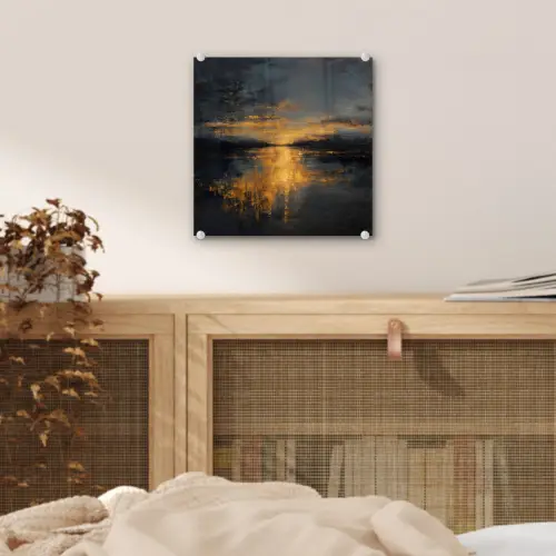 Gouden Reflectie op Water plexiglas 5mm klein -sfeer4