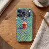 Mok - Koffie - Zigzag - Slagroom Telefoonhoesje iPhone 17 Pro klein -sfeer1