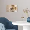 Modern - Bruin - Abstract - Beige poster papier klein -sfeer3