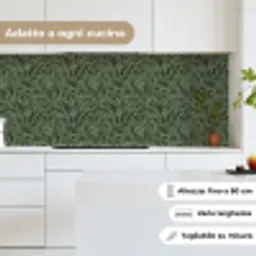 Bladeren - Organisch - Groen keuken achterwand 2 middel 871 -sfeer4_IT