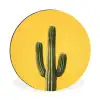 Cactus - Groen - Minimalistisch Wandcirkel aluminium klein -3d