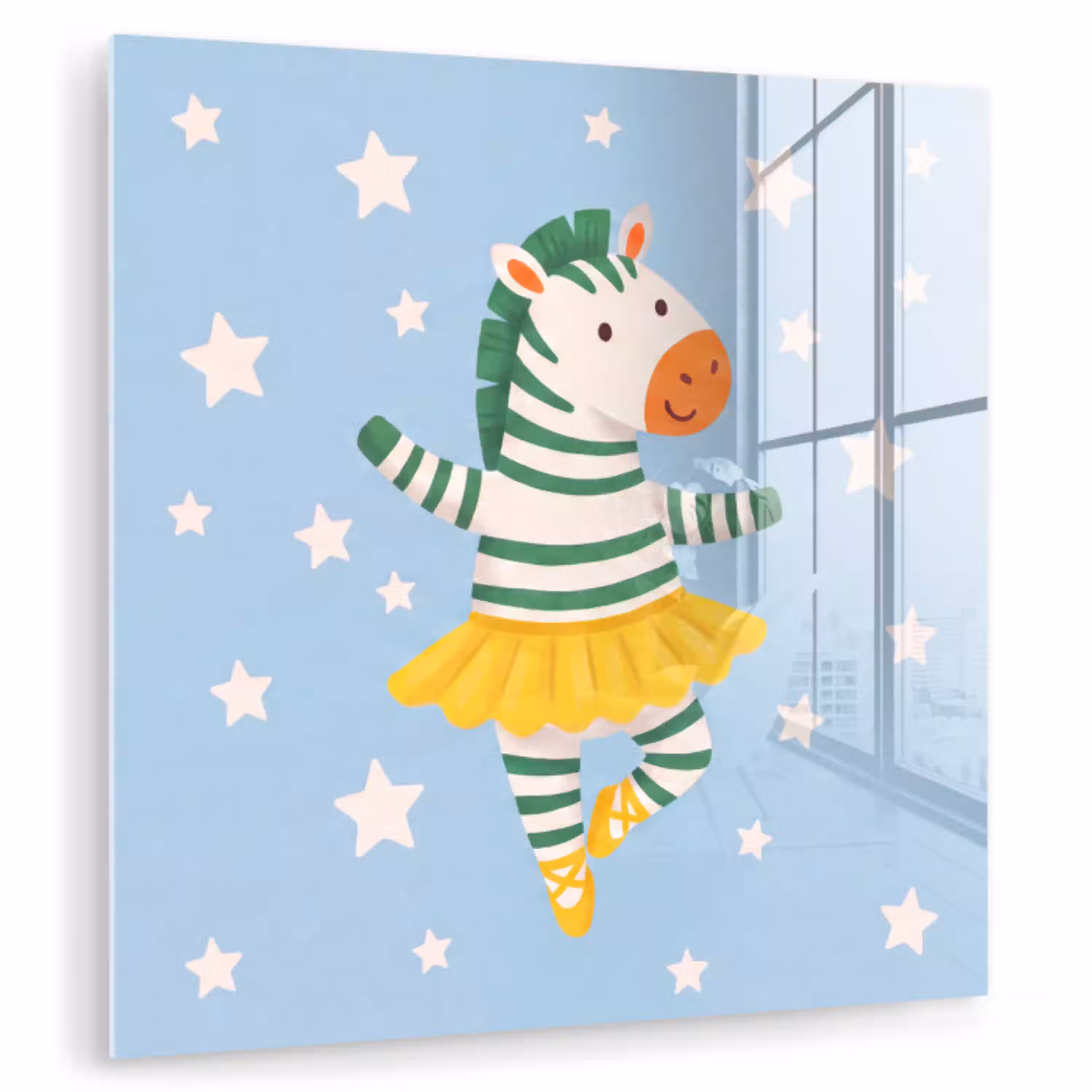 Dieren - Dans - Illustratie - Kinderkamer - Sterren plexiglas 5mm klein -zzzproduct_nieuw