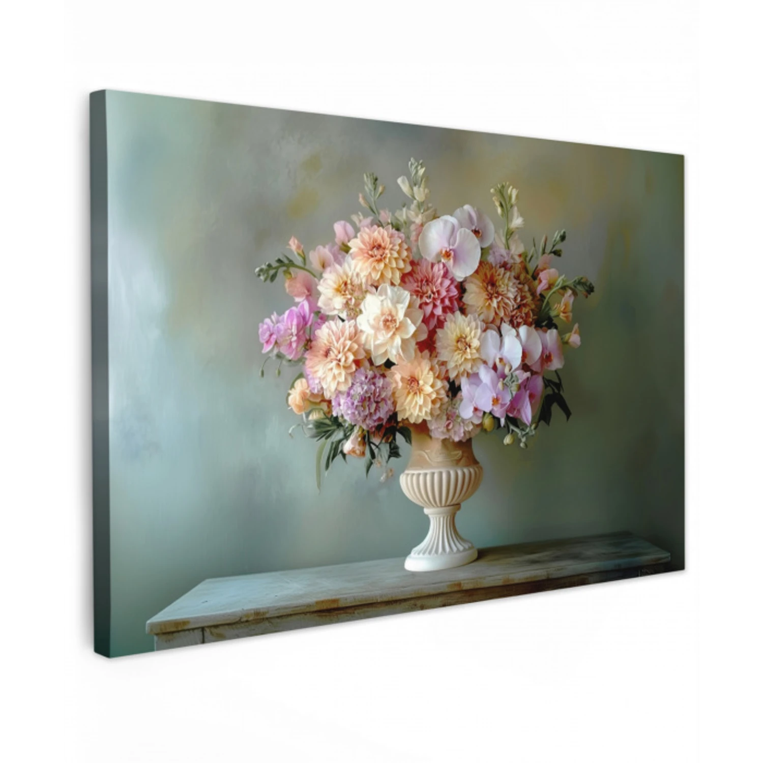 Orchidee - Boeket - Vaas - Bloemen canvas 2cm klein -z3d