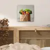 Papieren - Boodschappen - Groente - Kleurrijk aluminium wit klein -sfeer3