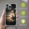 Hert - Bosbeek - Mystiek Hoesje iPhone 16 Pro Max met koord klein -sfeer2_NL