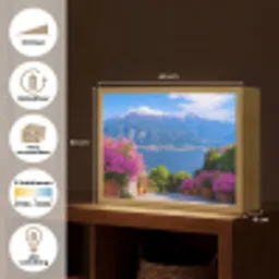 Lake Como - Italië - Landschap Light Box met batterij (Wandlamp) middel -USP_websiteoverzichtNL