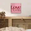 Love - Roze - Spiegeling plexiglas 5mm klein -sfeer4