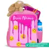 Verf - Smiley - Roze Kinderrugzak - Roze middel -inhoud_DE