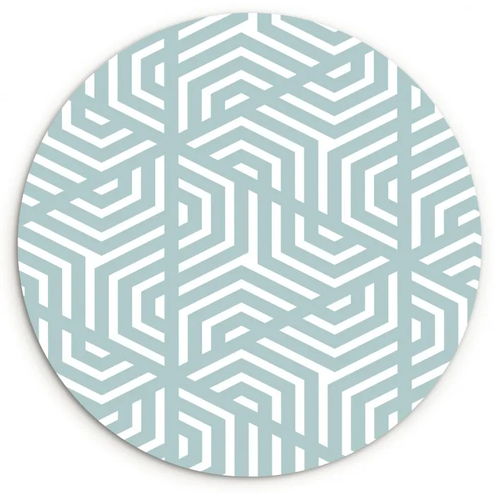 Design - Geometrie - Patroon - Driehoek Wandcirkel plexiglas klein 852 -3d