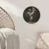 Sierlijk - Boeket - Goud - Vaas Akoestische PET Vilt - Rond klein -sfeer4