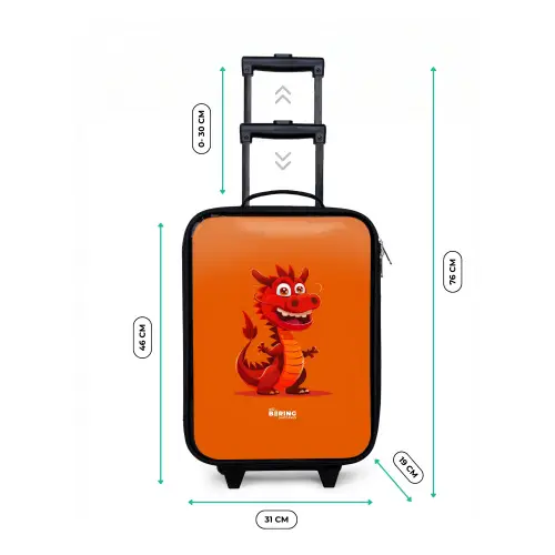 Horacio hotshot Kinderkoffer - Zwart klein -productfoto_formaten
