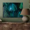 Inductie mat - Jungle - Inductie beschermer - Palmblad - Natuur aluminium wit klein -sfeer2