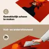 Oranje - Hoed - Vrouw Inductie beschemer met haakjes klein -ky-schoon-nl