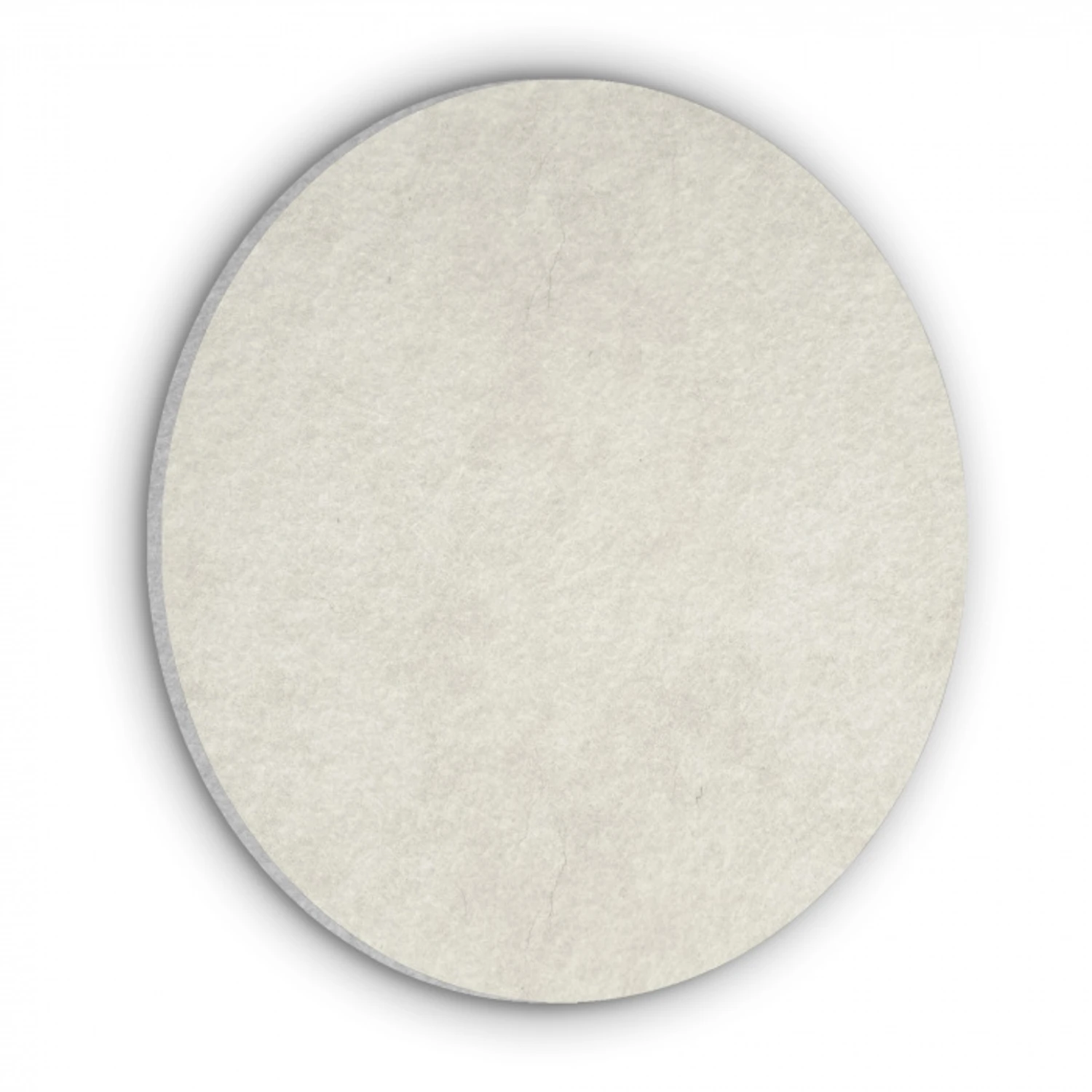 Crème - Egaal - Beton Akoestische PET Vilt - Rond klein 838 -3d