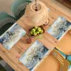 Boom - Winter - Levensboom - Modern - Goud Placemat vinyl groot -zzsfeer5_Kitchenyeah-website