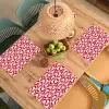 Roze - Rood - Geometrisch - Patroon Placemat vinyl groot 368 -zzsfeer5_Kitchenyeah-website