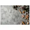 Winter - Kerst - Beton - Dennenappels poster papier klein -3d