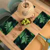 Varenblad - Groen - Structuur - Wazig Placemat vinyl groot -zzsfeer5_Kitchenyeah-website