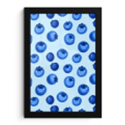 Bessen - Modern - Blauw fotolijst zwart zonder passe partout klein 224 -3d