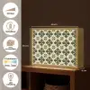 Patroon - Tegel - Groen Light Box met batterij (Wandlamp) middel 907 -USP_websiteoverzichtNL