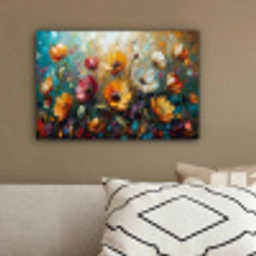 Watercolor - Bloemen - Kunst - Modern canvas 2cm klein -sfeer3
